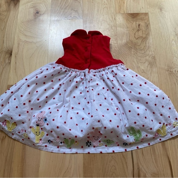 Disney Store Embroidered Minnie and Mickey Polka Dot Tank Dress with Bloomers - Picture 3 of 11